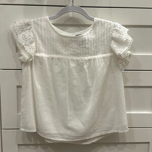 AQUA Girls (Bloomingdale’s) Top in White, Size Large (10-12)